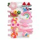 Set di fermagli e spille per capelli Ecarla Pink Sugar, 14 pezzi