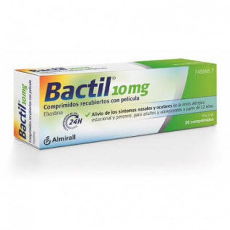 BACTIL 10 MG 20 COATED TABLETS