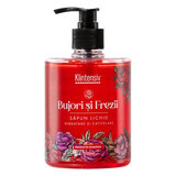 Liquid soap with fragrance of peonies and freesias, 500 ml, Klintensiv