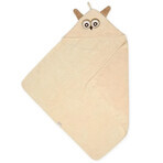 BabyMatex, Jimmy baby terry bath cover, 80 cm x 80 cm, brown owl BabyMatex, Jimmy baby terry bath cover, 80 cm x 80 cm, brown owl