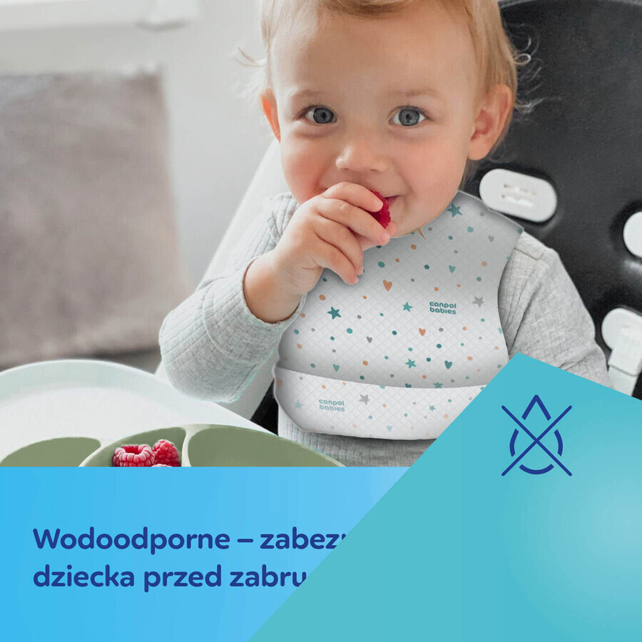 Canpol Babies, waterproof disposable bibs with pocket, 10 pieces