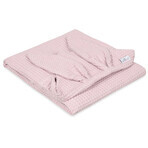 BabyMatex, Prestige Bunny waffle cotton bath cover, 70 cm x 140 cm, pink BabyMatex, Prestige Bunny waffle cotton bath cover, 70 cm x 140 cm, pink
