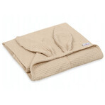 BabyMatex, Prestige Bunny waffle cotton bath cover, 70 cm x 140 cm, beige BabyMatex, Prestige Bunny waffle cotton bath cover, 70 cm x 140 cm, beige