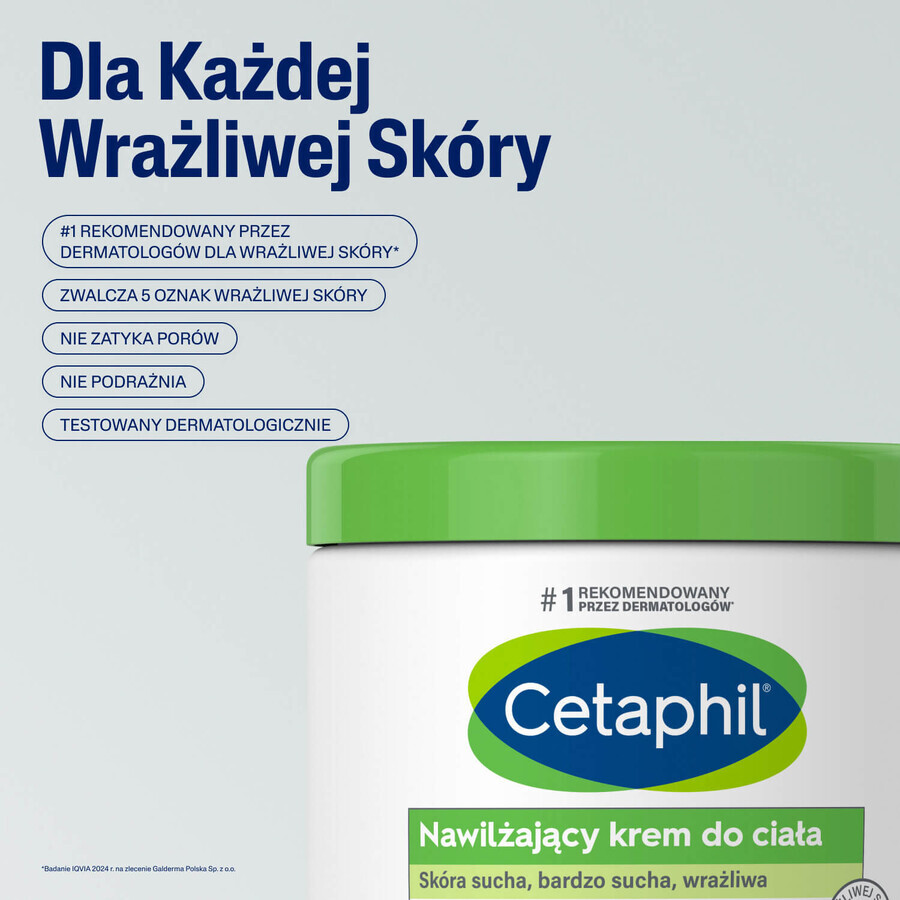 Cetaphil set, moisturizing body cream, for the whole family, 453 g + lipoactive moisturizing cream, dry, very dry, sensitive skin, 100 g