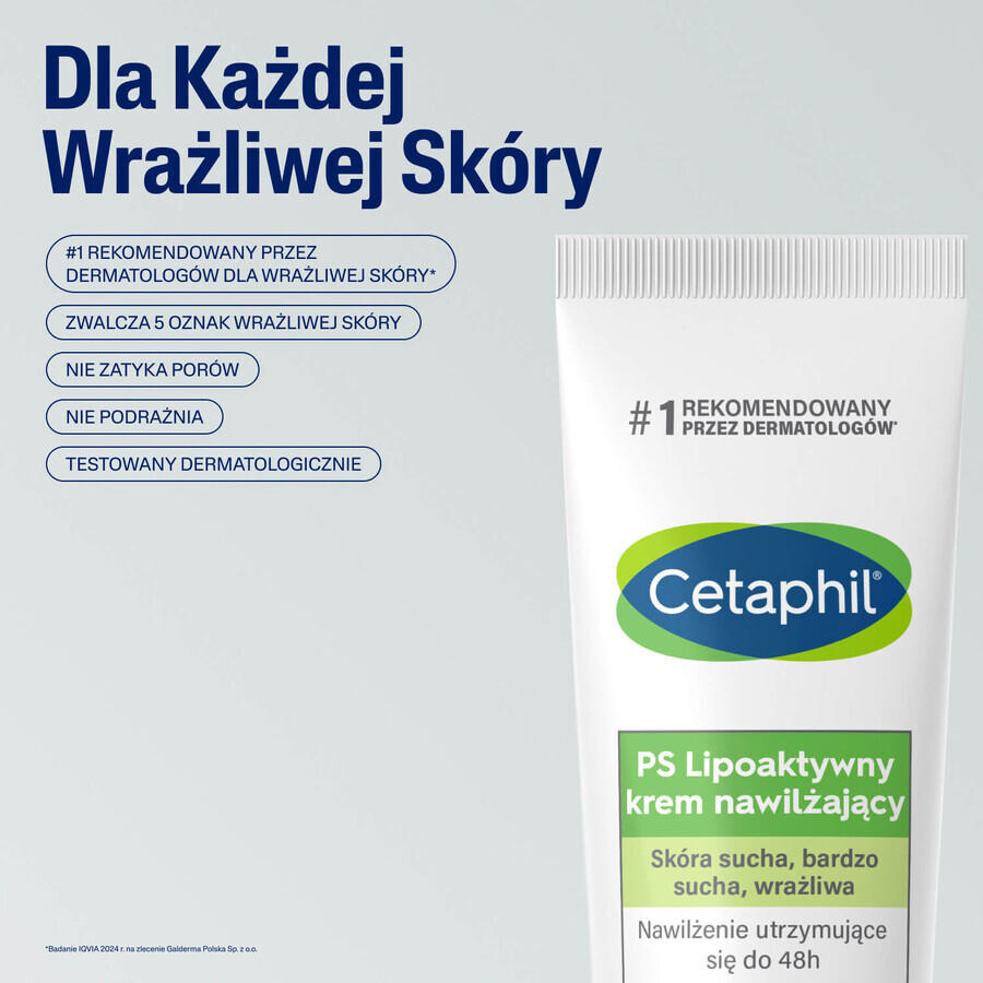 Cetaphil set, moisturizing body cream, for the whole family, 453 g + lipoactive moisturizing cream, dry, very dry, sensitive skin, 100 g