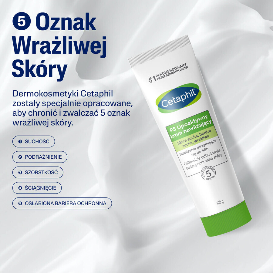 Cetaphil set, moisturizing body cream, for the whole family, 453 g + lipoactive moisturizing cream, dry, very dry, sensitive skin, 100 g