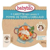 Organic Menu Puree Codfish with potatoes and carrots, +12months, 230g, BabyBio