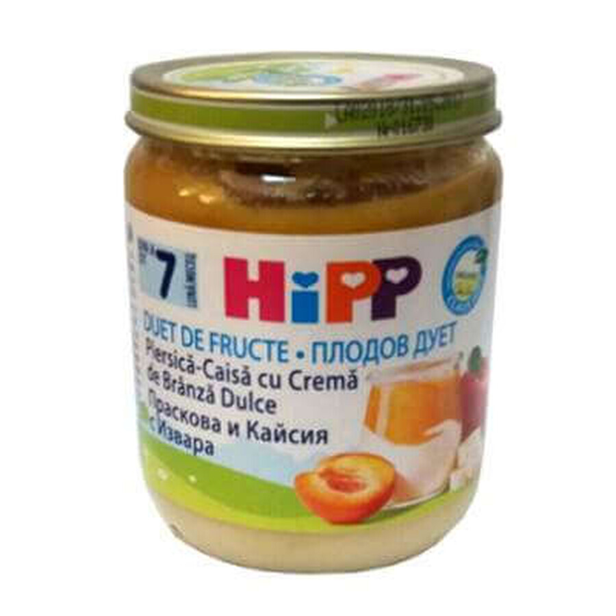 Buy Organic peach and apricot puree with cream cheese Fruit-Duets, Gr. 7 months, 160 g, Hipp Organic peach and apricot puree with cream cheese Fruit-Duets, Gr. 7 months, 160 g, Hipp