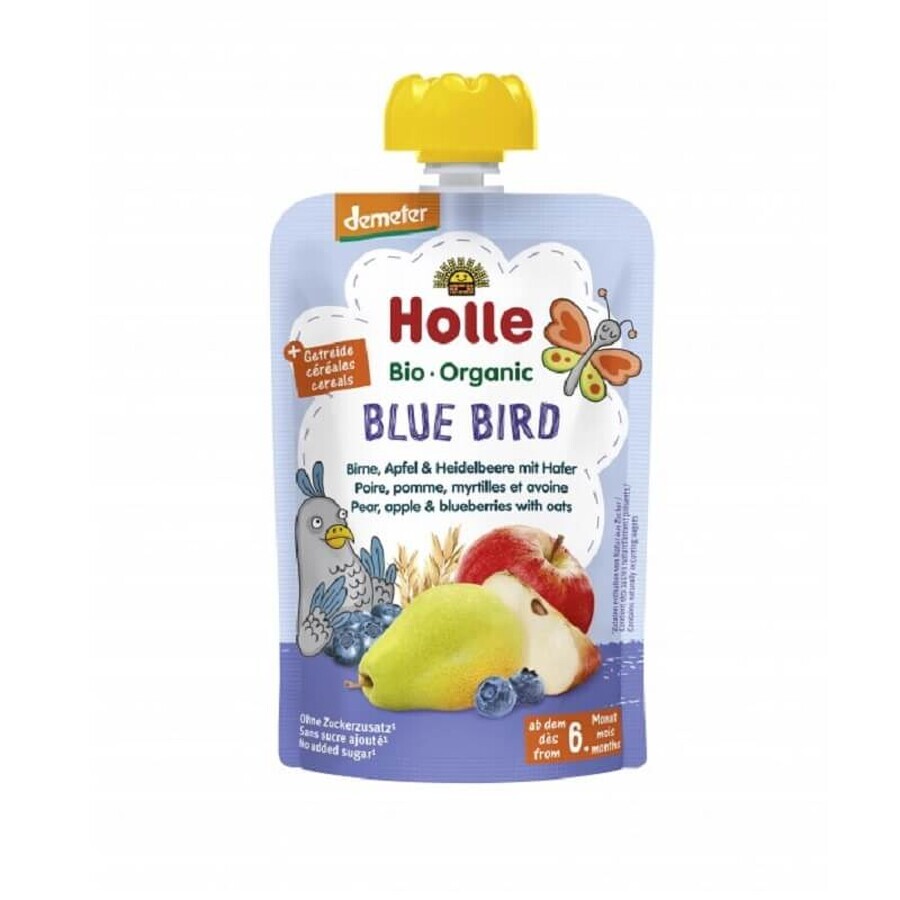 Buy Eco puree with pears, apples, blueberries and oats, 100 g, Holle Eco puree with pears, apples, blueberries and oats, 100 g, Holle