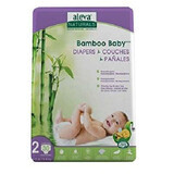 Scutec Bamboo Baby No. 2, 3 -8 Kg, 30 pieces, Aleva Naturals