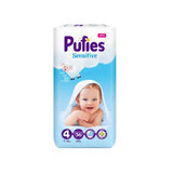 Diaper Baby Sensitive No. 4, 9-14 kg, 56 pieces, Pufies