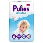 Diaper Sensitive Extra Large No. 6, +13 kg, 44 pieces, Pufies Diaper Sensitive Extra Large No. 6, +13 kg, 44 pieces, Pufies