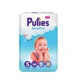 Sensitive Diapers No. 5, 11- 16 Kg, 48 pieces, Pufies
