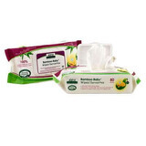 Bamboo fibre wet wipes, 80 pieces, Aleva Naturals