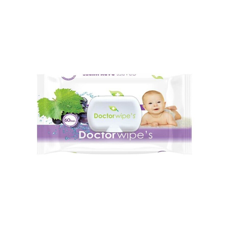 Buy Grapes Baby Wet Wipes, 60 pieces, Doctor Wipes Grapes Baby Wet Wipes, 60 pieces, Doctor Wipes