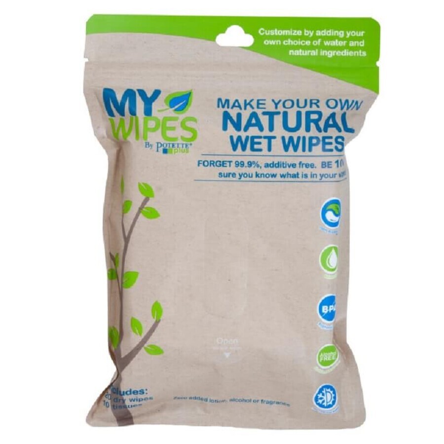 Acquista My Wipes salviettine umidificate e asciutte, 30 pezzi, Potette My Wipes salviettine umidificate e asciutte, 30 pezzi, Potette