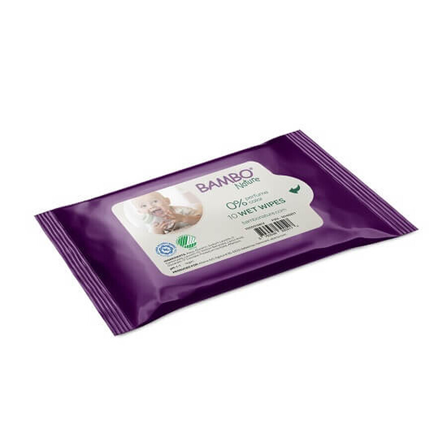 Acquista Salviettine umidificate, 10 pezzi, Bambo Nature Salviettine umidificate, 10 pezzi, Bambo Nature