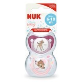 Disney Bambi silicone pacifier, 6-18 months, 1 piece, Nuk