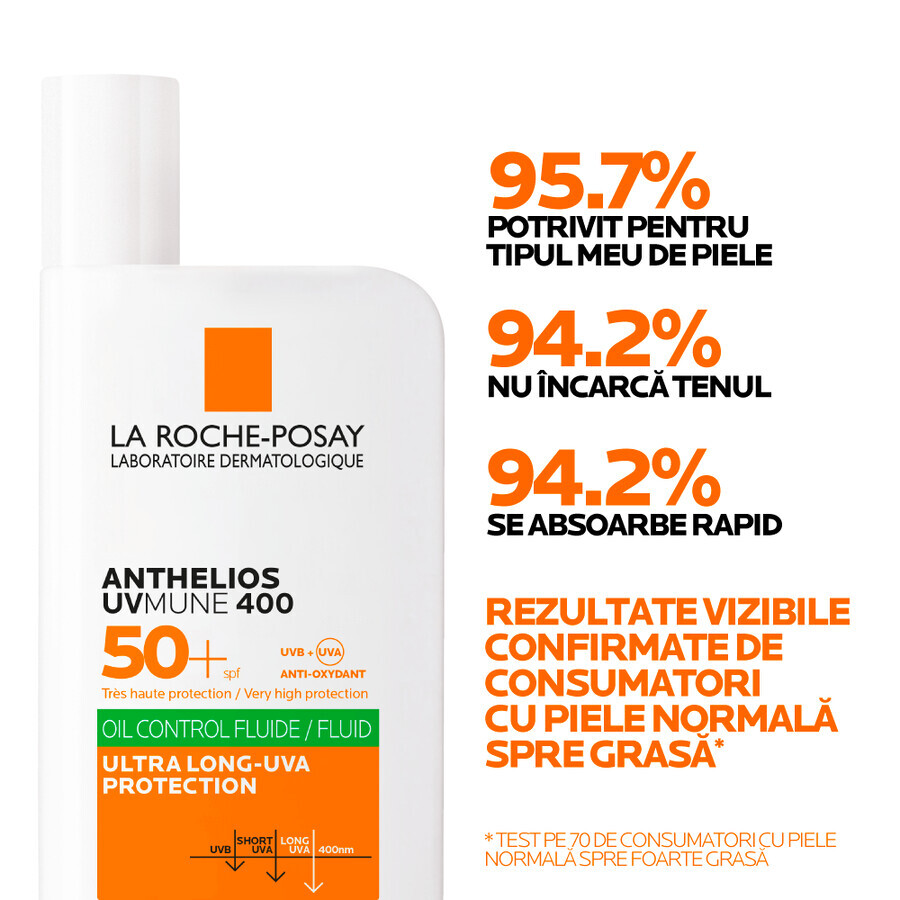 Anthelios UVMune 400 fluido invisibile senza profumo spf50+ La Roche-Posay 50ml