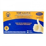 Latex gloves Top Glove, Size S, 100 pieces, Roval Med