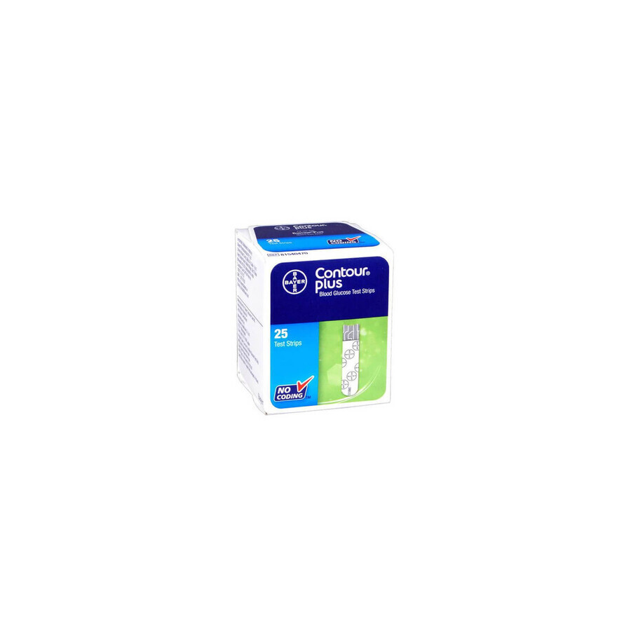Teste glicemie Contour Plus, 25 bucati, Bayer Teste glicemie Contour Plus, 25 bucati, Bayer