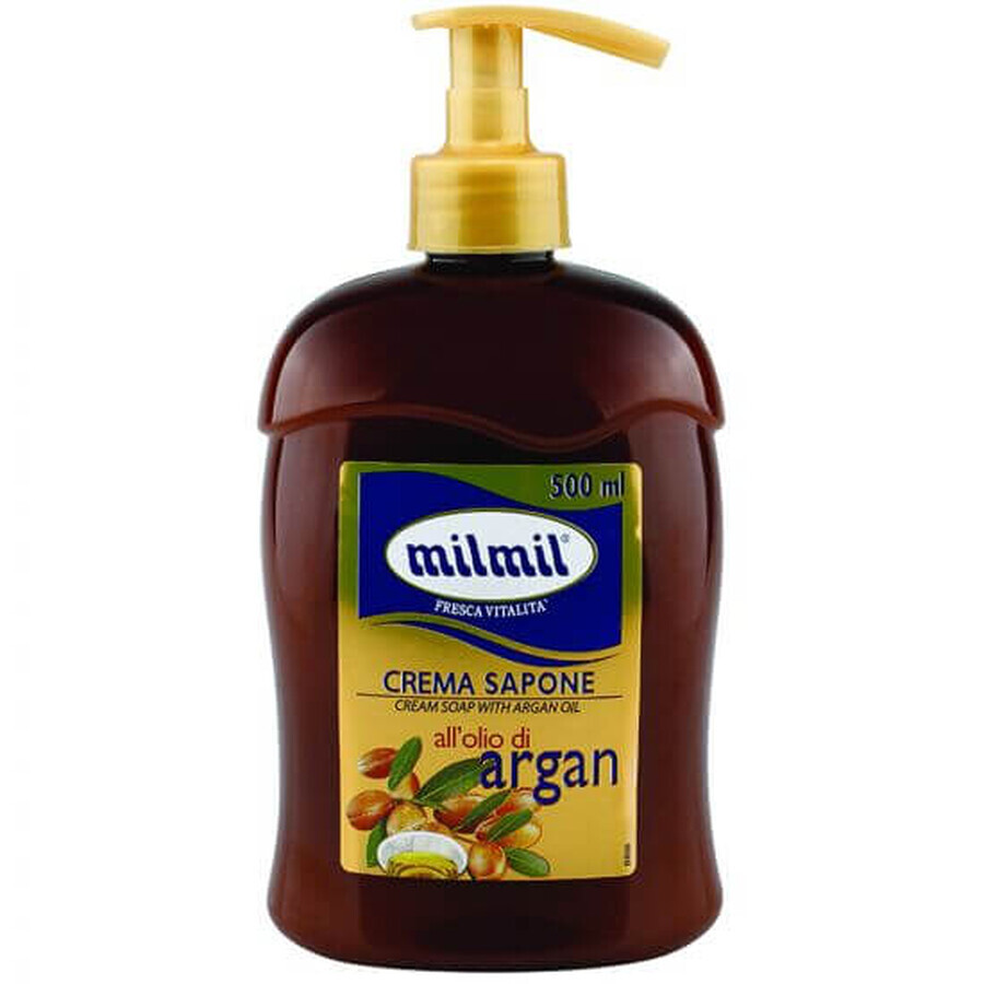 Cream soap with argan oil, 500 ml, Milmil
