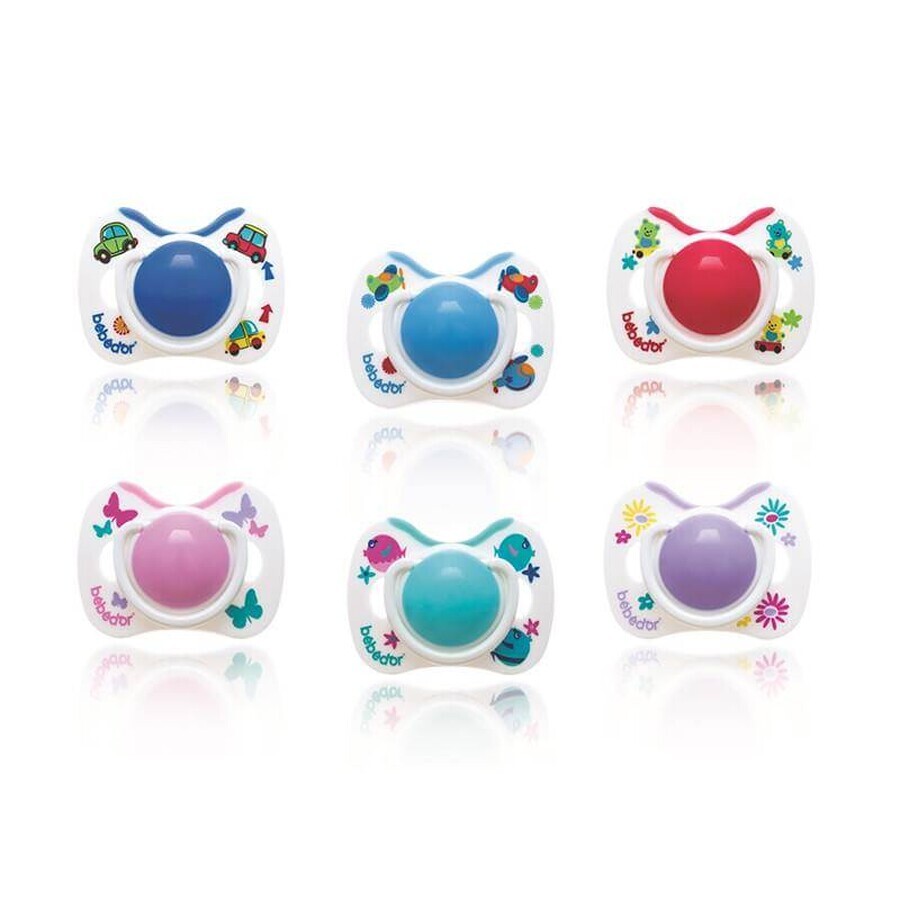 Boutique Bebe Dor sucette ronde en silicone avec anneau no.1 -101 Bebe Dor sucette ronde en silicone avec anneau no.1 -101