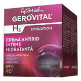Gerovital H3 Evolution Crème hydratante anti-rides intense 45+ SPF10, 50 ml, Farmec