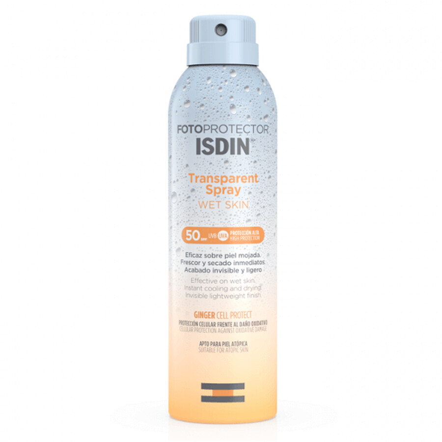 Comprar Isdin Wet Skin Spray Solar Transparente, FPS 50, 250 ml Isdin Wet Skin Spray Solar Transparente, FPS 50, 250 ml