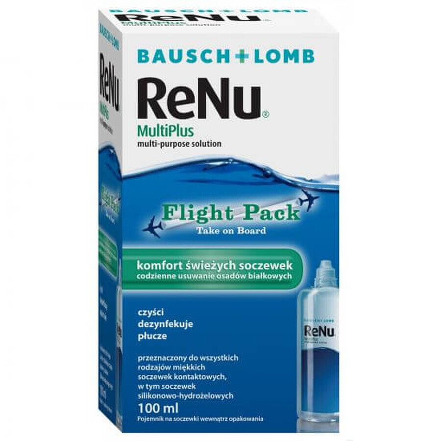 Contact lens care solution, Renu M Puls, 100 ml, Bauch Lomb