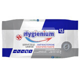 Antibacterial wet wipes, 15 pieces, Hygienium