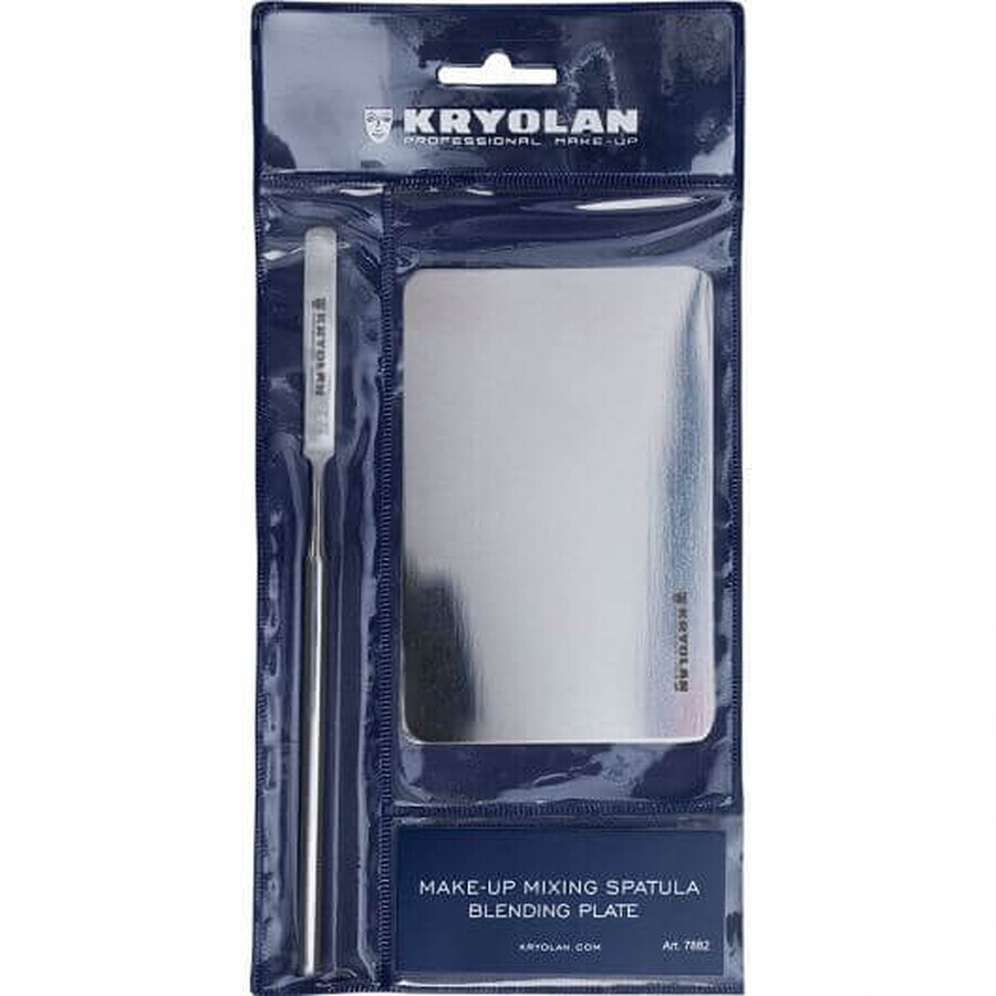 Kryolan make up tool set with spatula and mixing plate Kryolan make up tool set with spatula and mixing plate