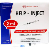 Sterile syringe with needle, Roval Med, 2 ml