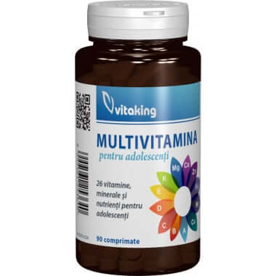 Multivitamin with minerals for teenagers 90 cpr, Vitaking 