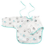 Bavaglino impermeabile con maniche e tasca, Baby Nova Bavaglino impermeabile con maniche e tasca, Baby Nova