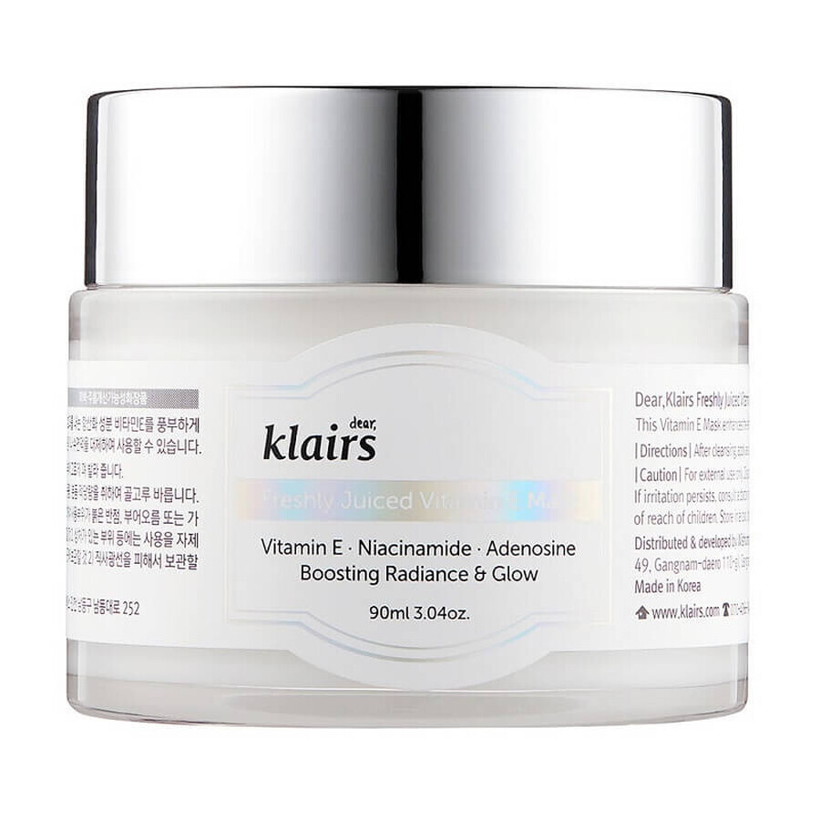 Freshly Juiced Vitamin E Mask Cream, 90 ml, Klairs