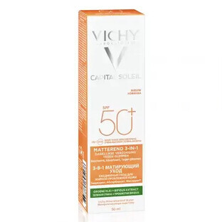 Vichy Capital Soleil 3 in 1 Anti-shine Mattifying Cream with SPF 50+, 50 ml