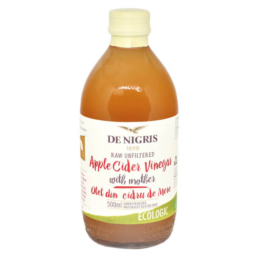 Unfiltered apple cider vinegar, 500 ml, De Nigris