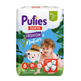 Diaper Pants Extra Large, no. 6, 15 +kg Fashion &amp; Nature, 36 pieces, Pufies