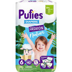 Nappies Extra Large Fashion & Nature, no. 6, +13 kg, 42 pieces, Pufies Nappies Extra Large Fashion & Nature, no. 6, +13 kg, 42 pieces, Pufies