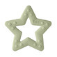 Star-shaped teething toy, Sage, Bibs