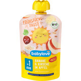 Babylove Banana puree cherry ECO from 1 year, 100 g