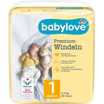 Babylove Premium Diaper Number 1, 28 pcs Babylove Premium Diaper Number 1, 28 pcs