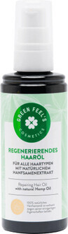 Green Feels Olio riparatore per capelli con estratto di semi di canapa, 100 ml