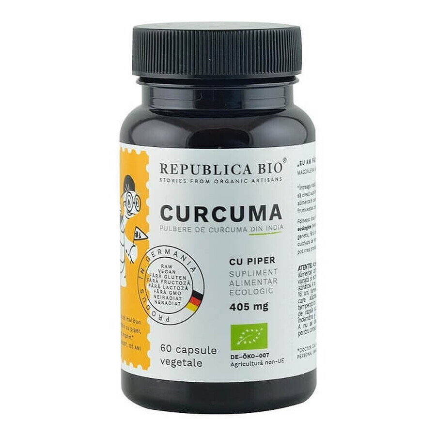 Turmeric 405 mg, 60 capsules, Republica Bio