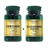 Curcumin C3 Extract, 60 capsules + Vegetable glucosamine 750 mg, 30 tablets, Cosmopharm