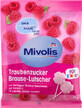 Mivolis Effervescent raspberry-flavoured dextrose lollipops, 10 pieces
