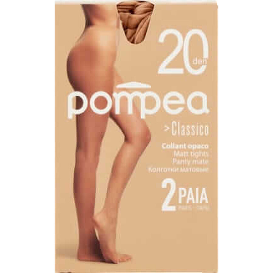 Cumpără Pompea Dres damă Classico mărimea 3/4-M culoare nude Polvere Dorata 20 DEN, 2 buc Pompea Dres damă Classico mărimea 3/4-M culoare nude Polvere Dorata 20 DEN, 2 buc