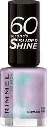 Rimmel London Nail Polish 60 Seconds Super Shine 719 Mermaid Fin, 8 ml