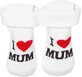 Soxo White baby socks I Love Mum no 16-18, 1 piece